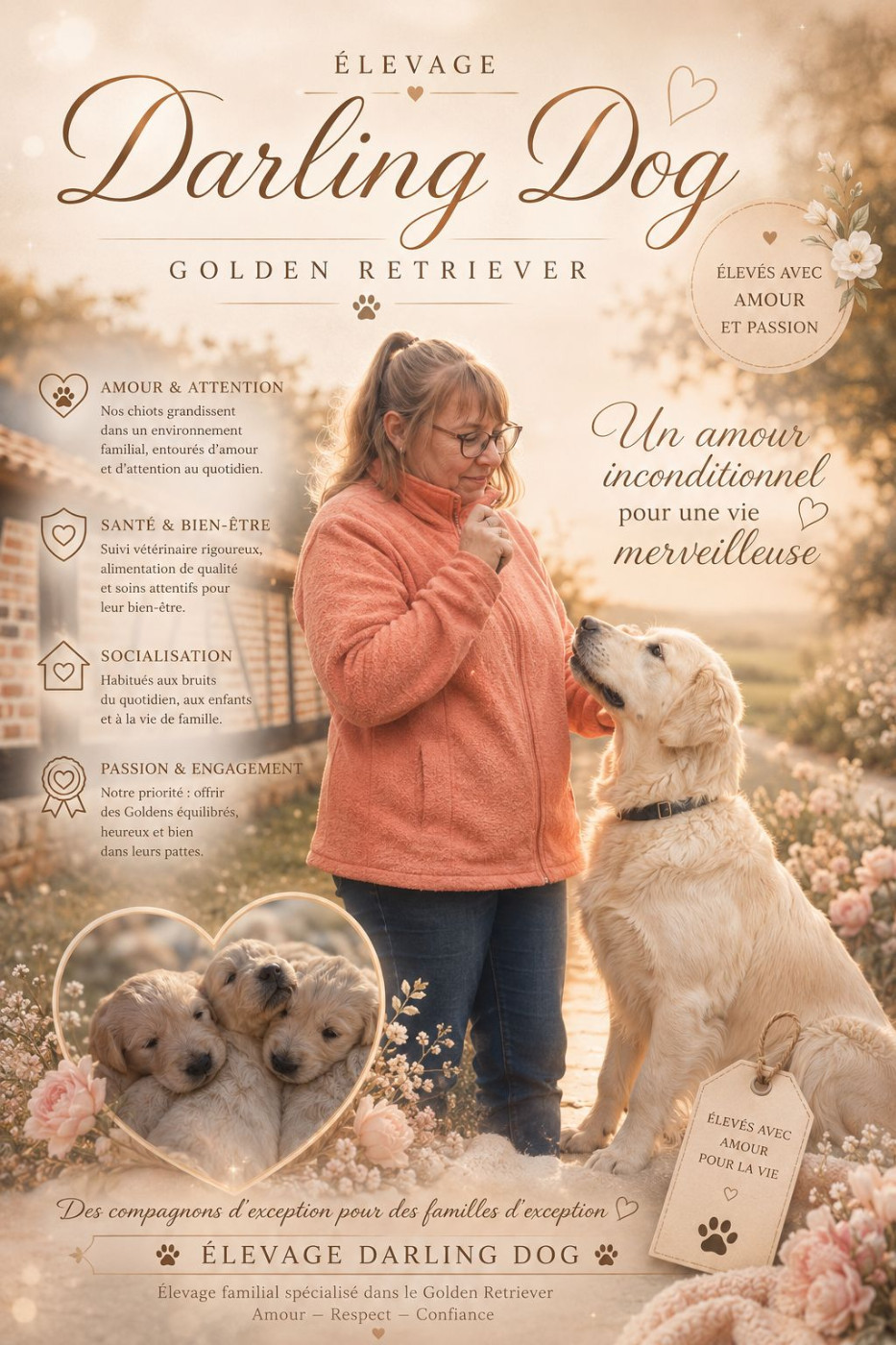 Of darling dog - Chiots disponibles - Golden Retriever